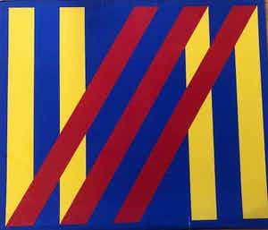 Bob Bonies - Blauw-rood-gele compositie - 1967 verkocht voor € 1!