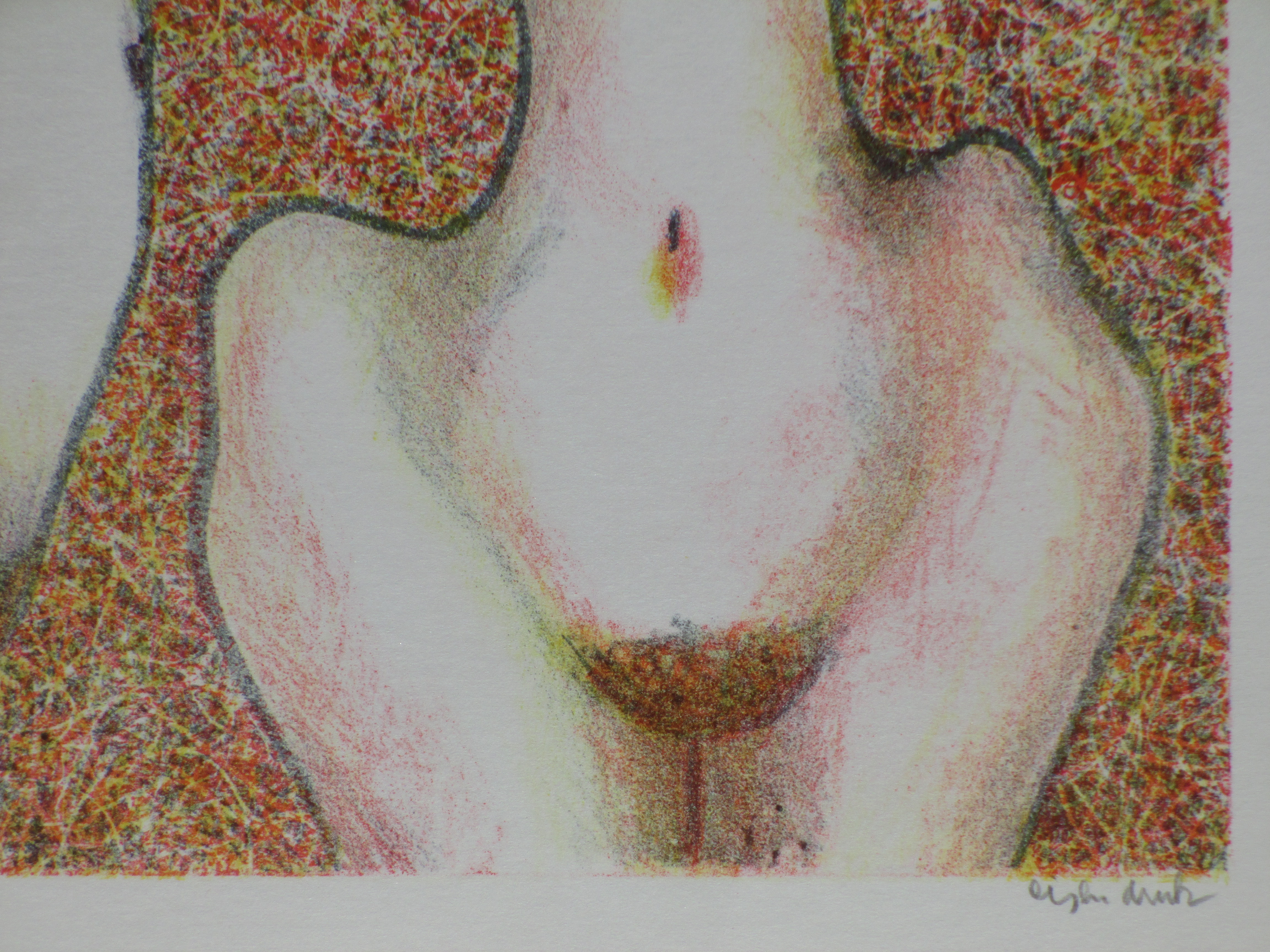 Benno Helders - Twee vrouwenfiguren - Kleurenlitho kopen? Bied vanaf 1!