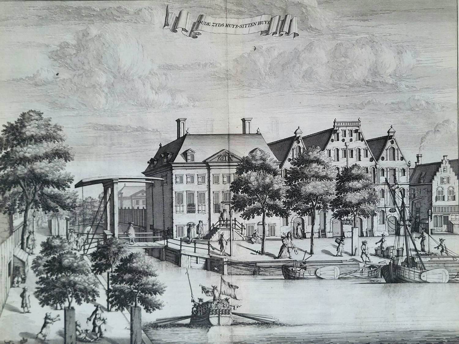 Caspar Commelin - Amsterdam, Oude zyds huys sitten huys - C Commelin - 1693 kopen? Bied vanaf 50!