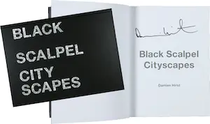 Damien Hirst - Gesigneerd boek - Black Scalpel Cityscapes kaufen? Bieten Sie von 1!