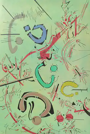 Pavel Husa - Abstracte compositie, linosnede (zeer kleine oplage) kaufen? Bieten Sie von 45!