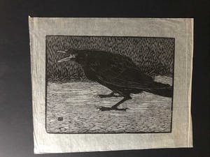 Jan Mankes - Houtsnede Zwarte Kraai - Gesigneerd - 1918 kopen? Bied vanaf 325!