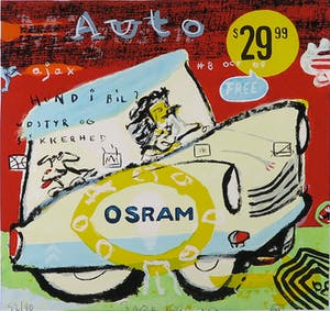 Jacob Herskind - Zeefdruk, Osram - Ingelijst kopen? Bied vanaf 1!