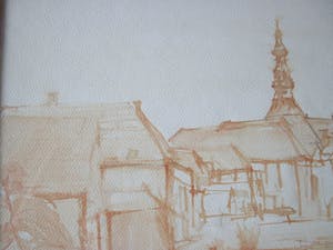 Jan Lofvers - Zicht op de kerktoren kopen? Bied vanaf 25!