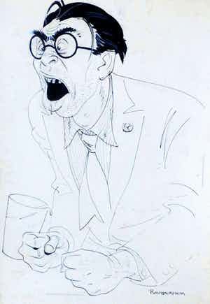 Piet van der Hem - Tekening: Het communistisch pinkstercongres verkocht voor € 125!