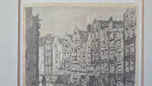 Anton Pieck - Amsterdamse gracht - eigen druk met opdracht kopen? Bied vanaf 150!