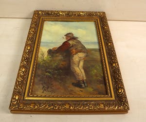 Buy Albert Jurardus van Prooijen - Vissersman op de uitkijk? Bid from 200!