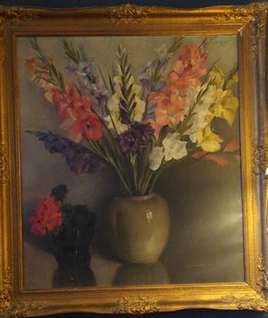 Buy C.A. Lingmont - 2 vazen met bloemen? Bid from 55!