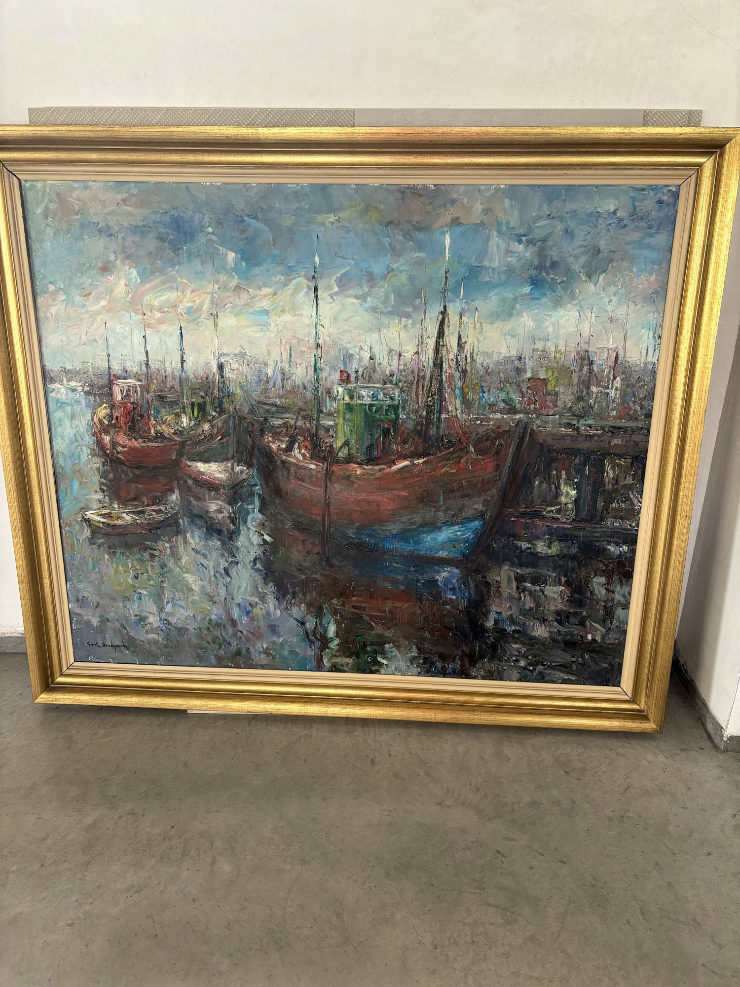 Gaston Oorlynck - Havenenzicht verkocht voor € 75!