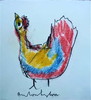 Anton Heyboer - De oervogel . verkocht voor € 150!