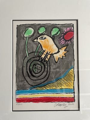 Corneille - Mooi ingelijste zeefdruk kopen? Bied vanaf 175!