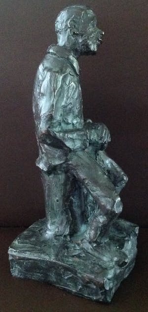 Brons (Onbekend) - Zittende figuur kopen? Bied vanaf 200!