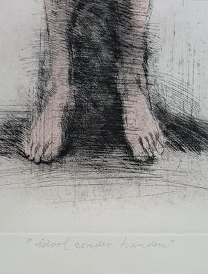Geurt van Dijk - Idool zonder handen, aquatint ets kopen? Bied vanaf 55!
