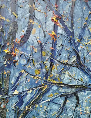 Peter van den Braken - Late Herfst -expressionistisch olieverf- kopen? Bied vanaf 350!