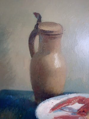 Arnold Smith - verstild stilleven met o.a. kreeft kopen? Bied vanaf 250!