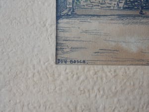 Bob Brobbel - Aquarel Den Bosch / 's Hertogenbosch - Binnendieze kopen? Bied vanaf 25!