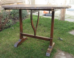 Niet of onleesbaar gesigneerd - Oak vigneron table from France - ca. 1940 kopen? Bied vanaf 10!