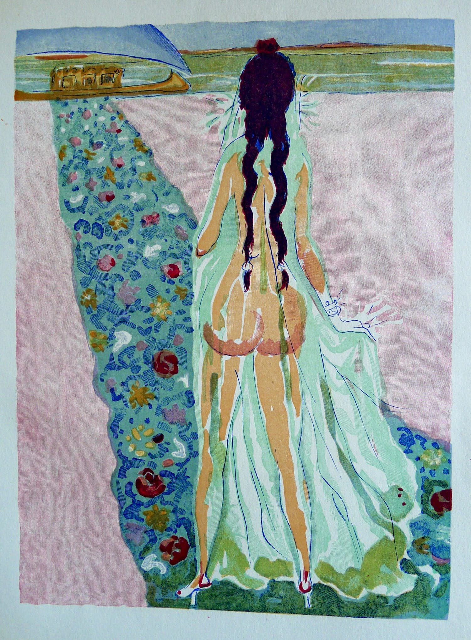 Kees van Dongen - Gravure 1001 nacht:'Le barque d'or' kopen? Bied vanaf 10!