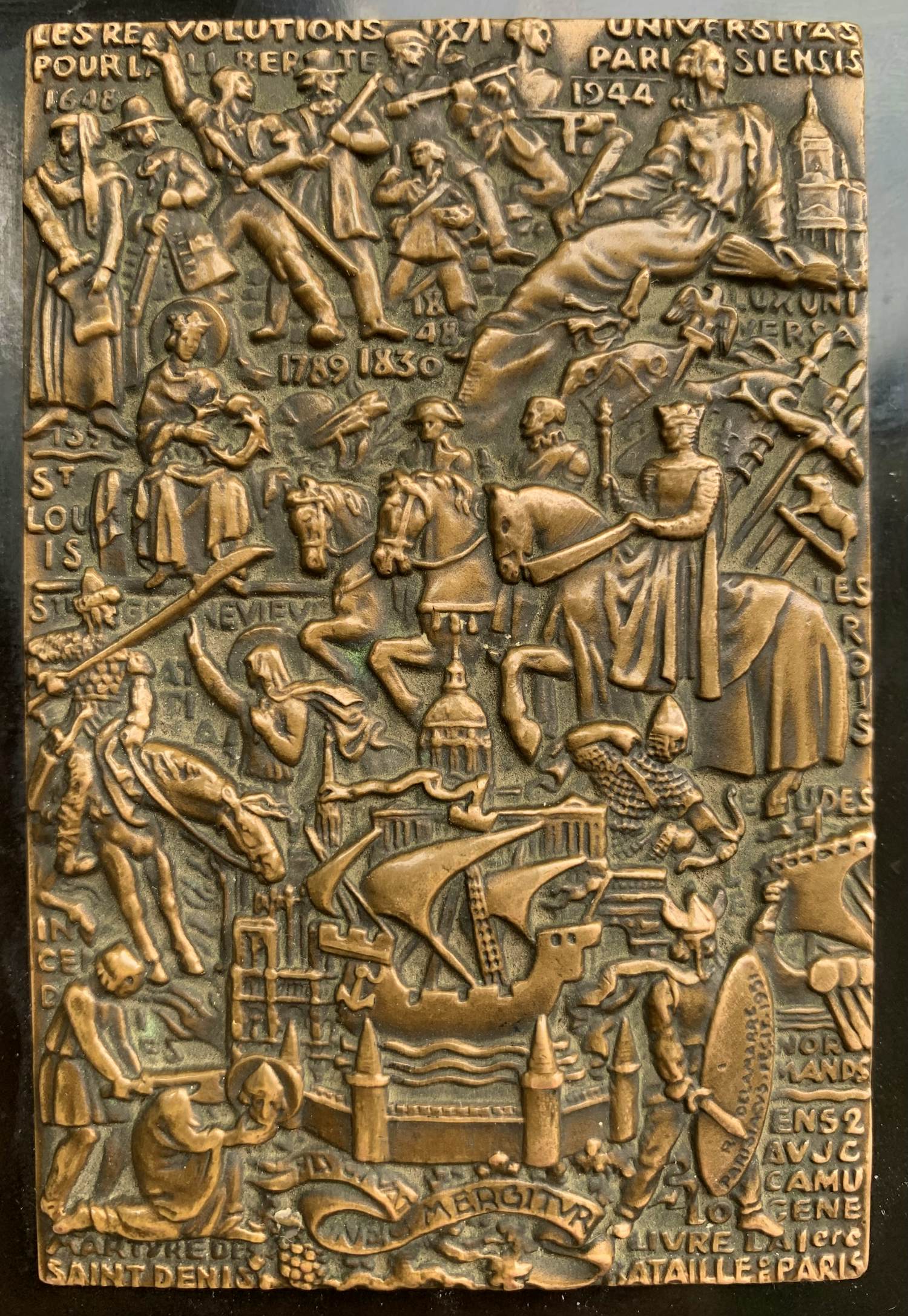 Raymond Delamarre - Medaille / Plaquette 2000 jaar Parijs - De bevrijding van Parijs kopen? Bied vanaf 75!