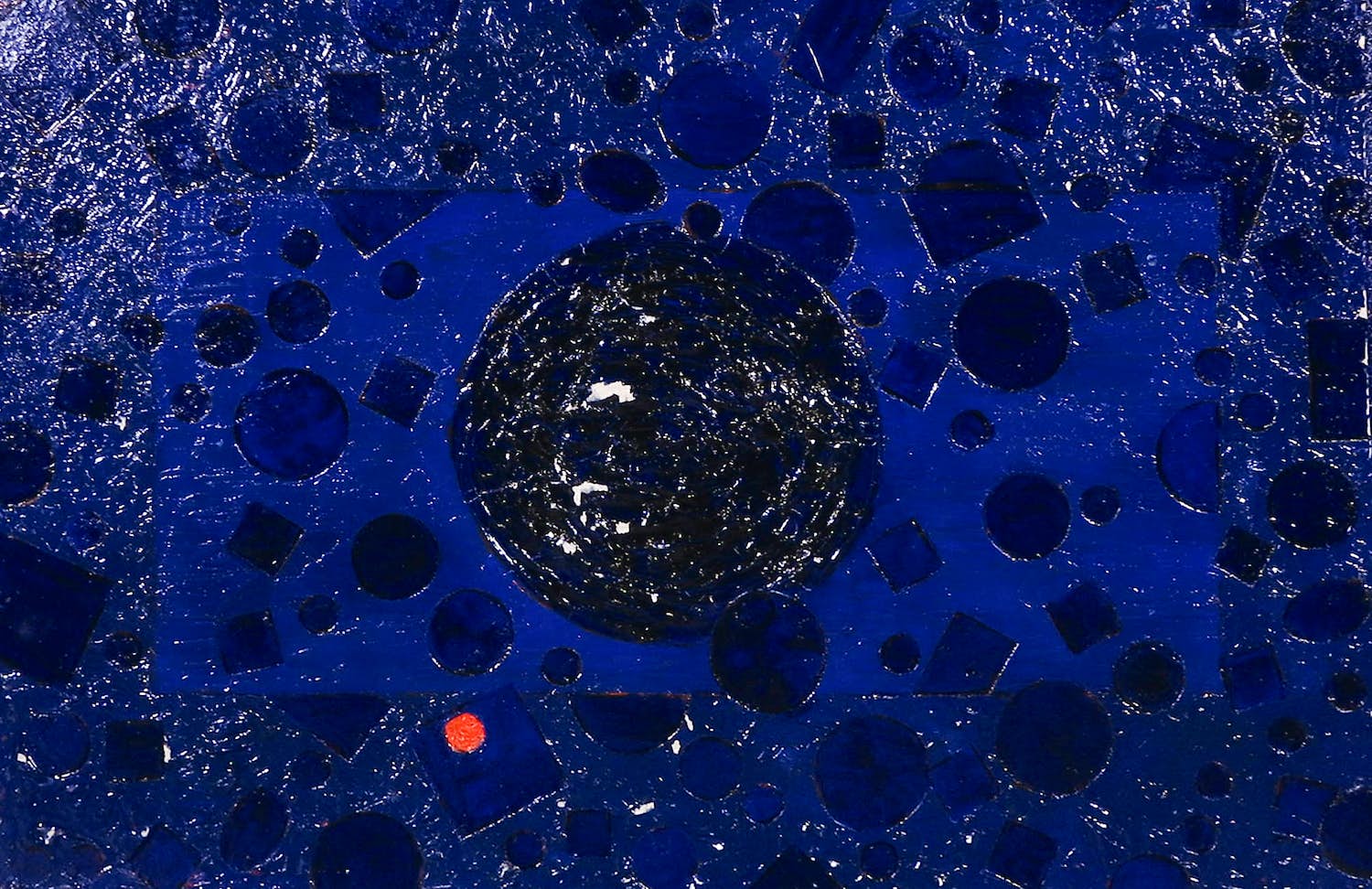 Pim Lenos - Gemengde techniek op paneel, Zonder titel kopen? Bied vanaf 1!