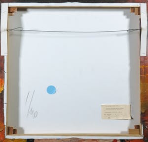 Theo Koster - Zeefdruk en collage op doek, Zonder titel (met ophangsysteem) kopen? Bied vanaf 35!