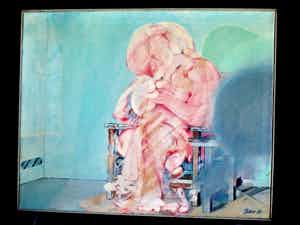 Immo Jalass - Figuur in stoel verkocht voor € 75!