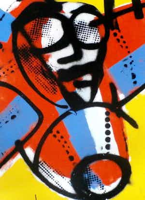 Herman Brood - Zeefdruk: Vliegtuig 4 verkocht voor € 175!