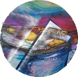 Inez van Maanen - Rond "Venster" olieverf en metaal kopen? Bied vanaf 329!