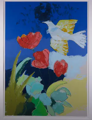 Henk van Vessem - Zeefdruk, Z.T - Ingelijst kopen? Bied vanaf 50!