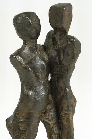 Renee van Leusden - Bronzen beeld van man en vrouw kopen? Bied vanaf 1!