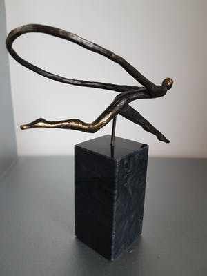 Corry Ammerlaan - Beeld "De sprong wagen" kopen? Bied vanaf 20!