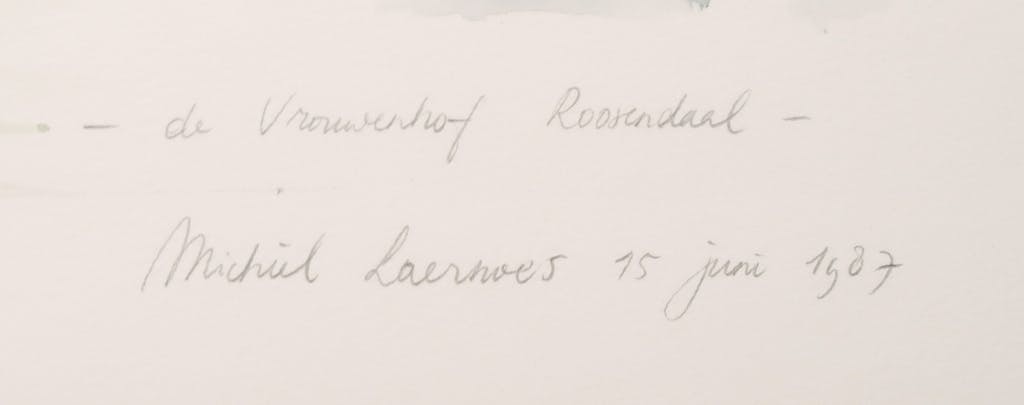 Michiel Laernoes - Michiel Laernoes: Aquarel, De Vrouwenhof Roosendaal kopen? Bied vanaf 1!
