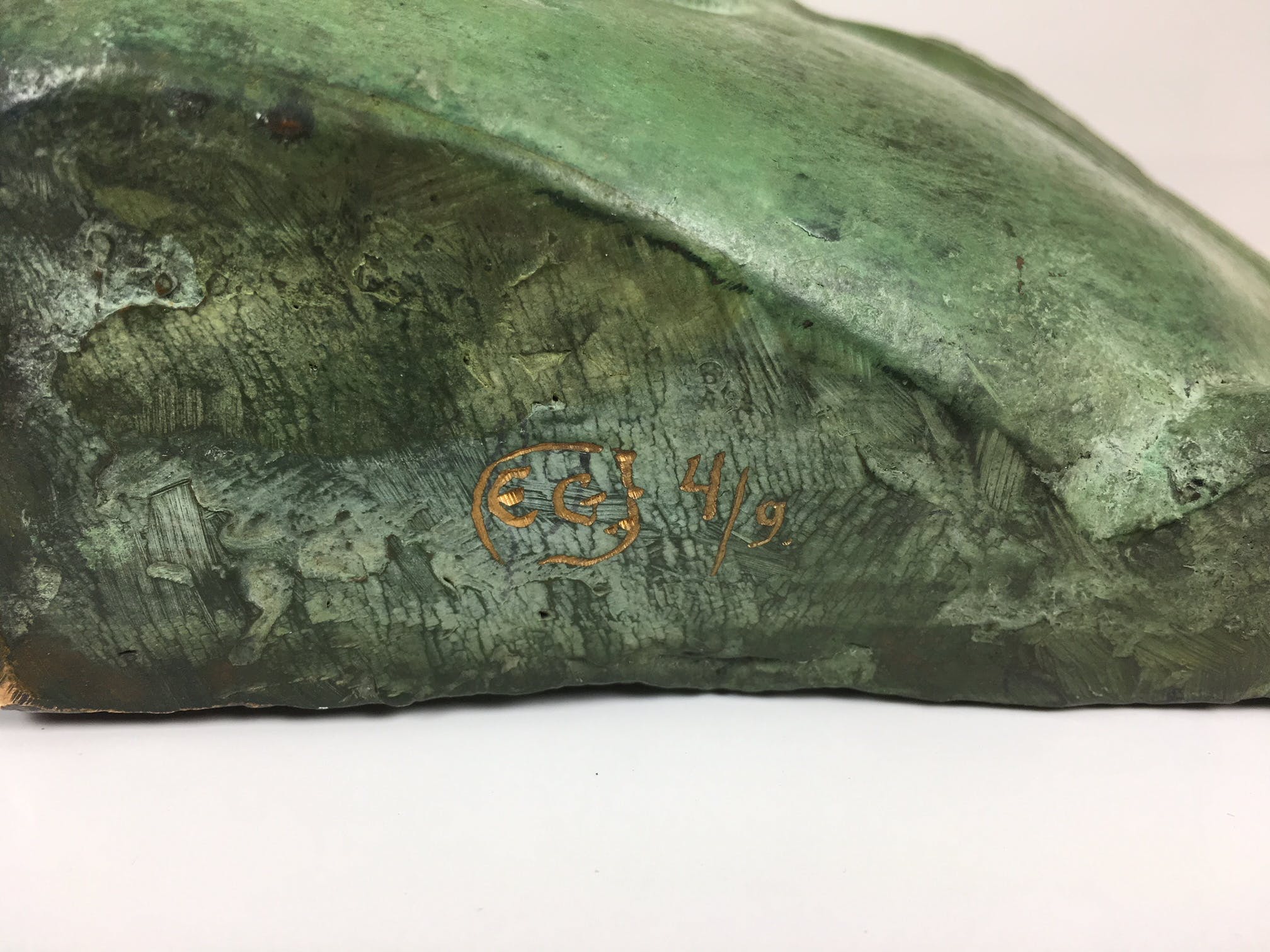 Eddy Gheress - Abstract bronzen sculptuur van hoofd kopen? Bied vanaf 659!