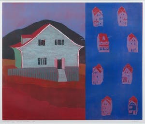 Henriette Boerendans - Houtsnede, 31 maart, Ingelijst kopen? Bied vanaf 20!