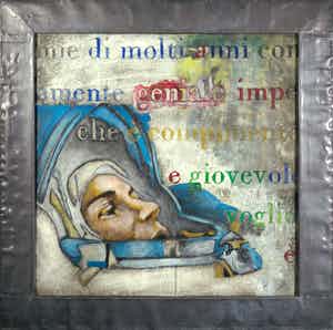 Jan Bollaert - Gemengde techniek op board, Cosmonaut - Ingelijst (Groot) verkocht voor € 1!