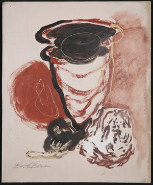 Bert Braam - Gemengde techniek op karton, Lot van drie abstracte composities kopen? Bied vanaf 1!