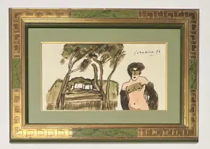 Corneille - Gesigneerde aquarel: Een Italiaanse zomer, 1976. kopen? Bied vanaf 2800!