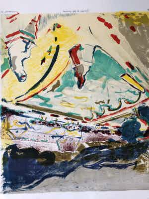 Paul de Lussanet - Gezicht op het Louvre verkocht voor € 65!