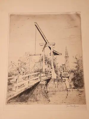 Jan Poortenaar - Holland, Tweede Reeks, Zes Etsen Ter Gelegenheid Van Het Bevrijdingsjaar 1945 kaufen? Bieten Sie von 50!