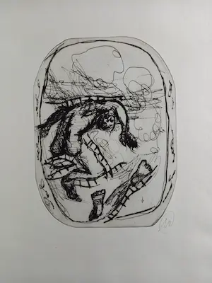 Markus Lüpertz - Titanenschlacht - 12 Kaltnadelradierungen kopen? Bied vanaf 2200!