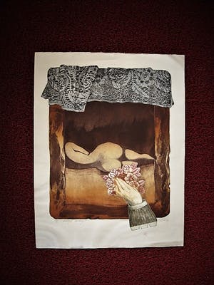 Manuel Menan - Spaans Hollandse graficus - gesigneerd Litho - "Wishful Shining" 1974 kopen? Bied vanaf 10!