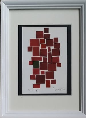 Siep van den Berg - collage op papier kopen? Bied vanaf 125!