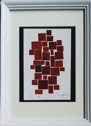 Siep van den Berg - collage op papier verkocht voor € 125!