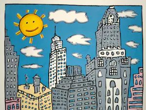 James Rizzi - Sunday in Central Park kopen? Bied vanaf 75!