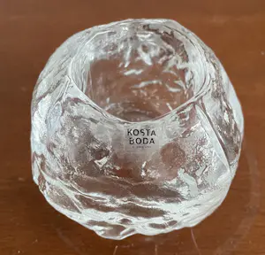 Goran Warff - Kosta Boda - Medium Votive “Snowball” kopen? Bied vanaf 25!