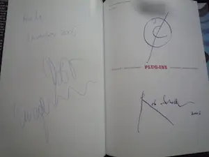 Rob Scholte - Plug-ins met originele tekening en 2 signaturen Zwagerman, Scholte kopen? Bied vanaf 34!
