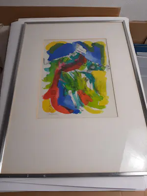 Cees Bantzinger - Aquarel, Z.T kopen? Bied vanaf 40!