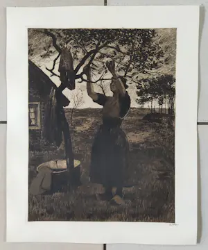 Willem Witsen - Vrouw bij appelboom kopen? Bied vanaf 250!