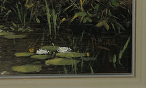 Peter van Berkel - Olieverf op doek, Landschap met eenden - Ingelijst kopen? Bied vanaf 1!