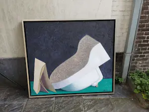 Antoon van Bakel - Stilleven met wasbak en handdoek kopen? Bied vanaf 250!